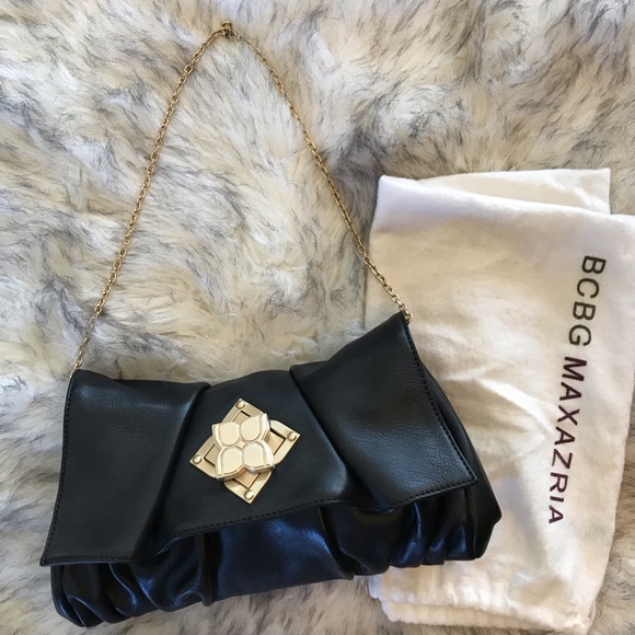 BCBGeneration Handbags - BCBGMAXAZARIA clutch with removable gold chain
